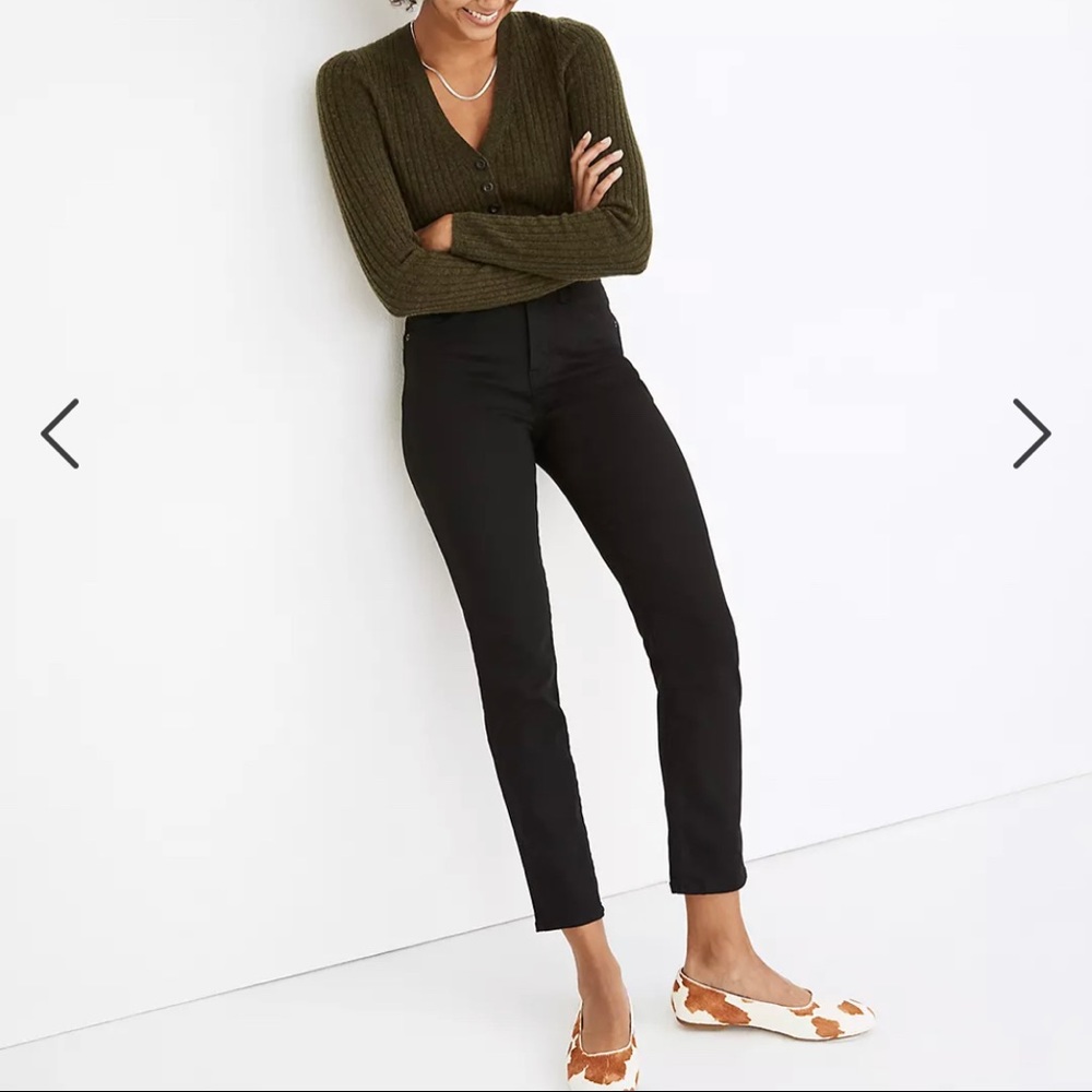 Black High Rise Stovepipe Jeans
